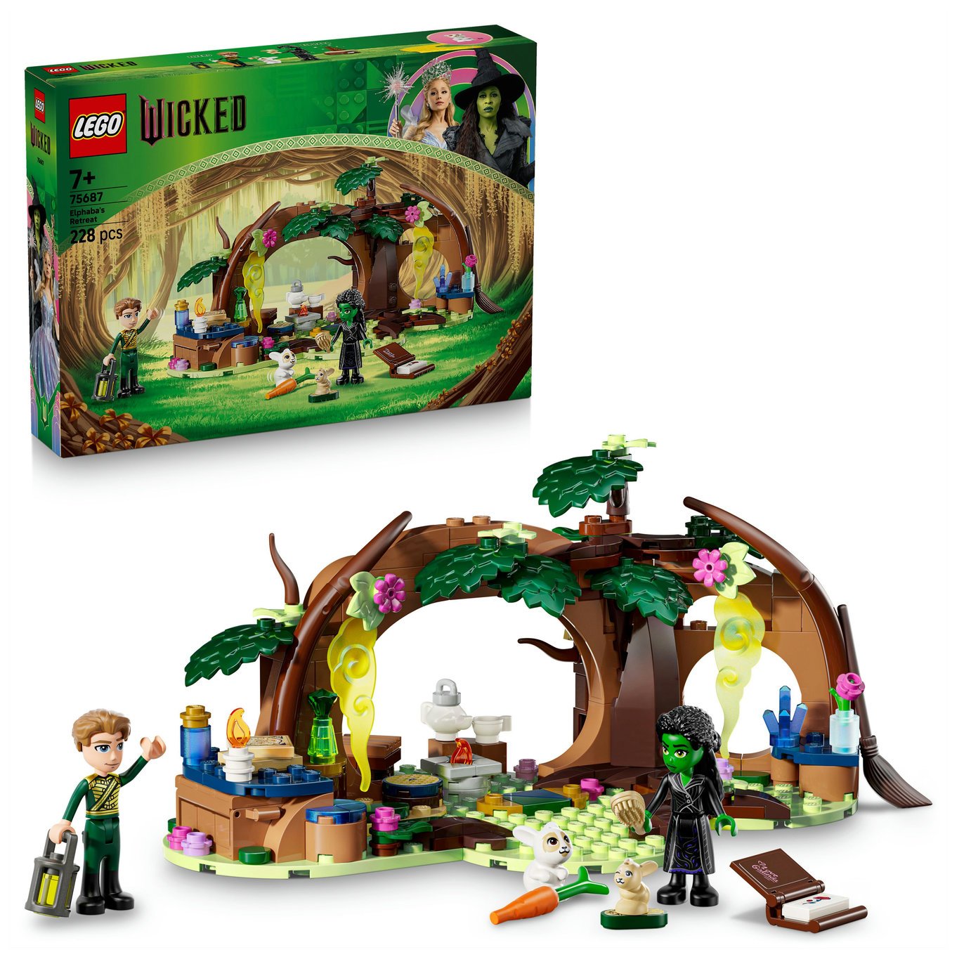 LEGO Wicked Elphaba's Retreat, Forest Toy for Kids 75687