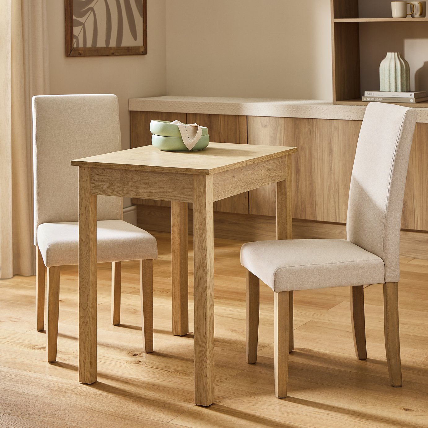 Argos Home Sendi Dining Table & 2 midback Chairs