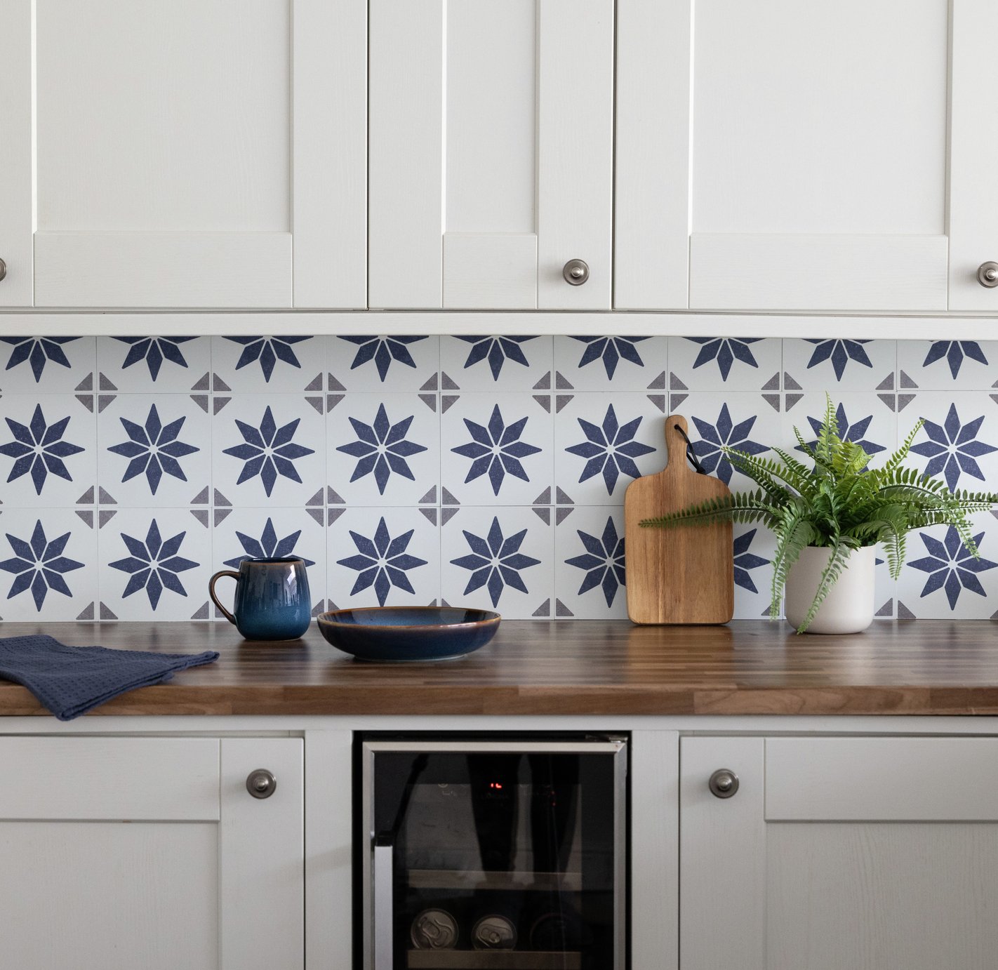 DC Fix Alia Blue Self Adhesive Wall Tiles