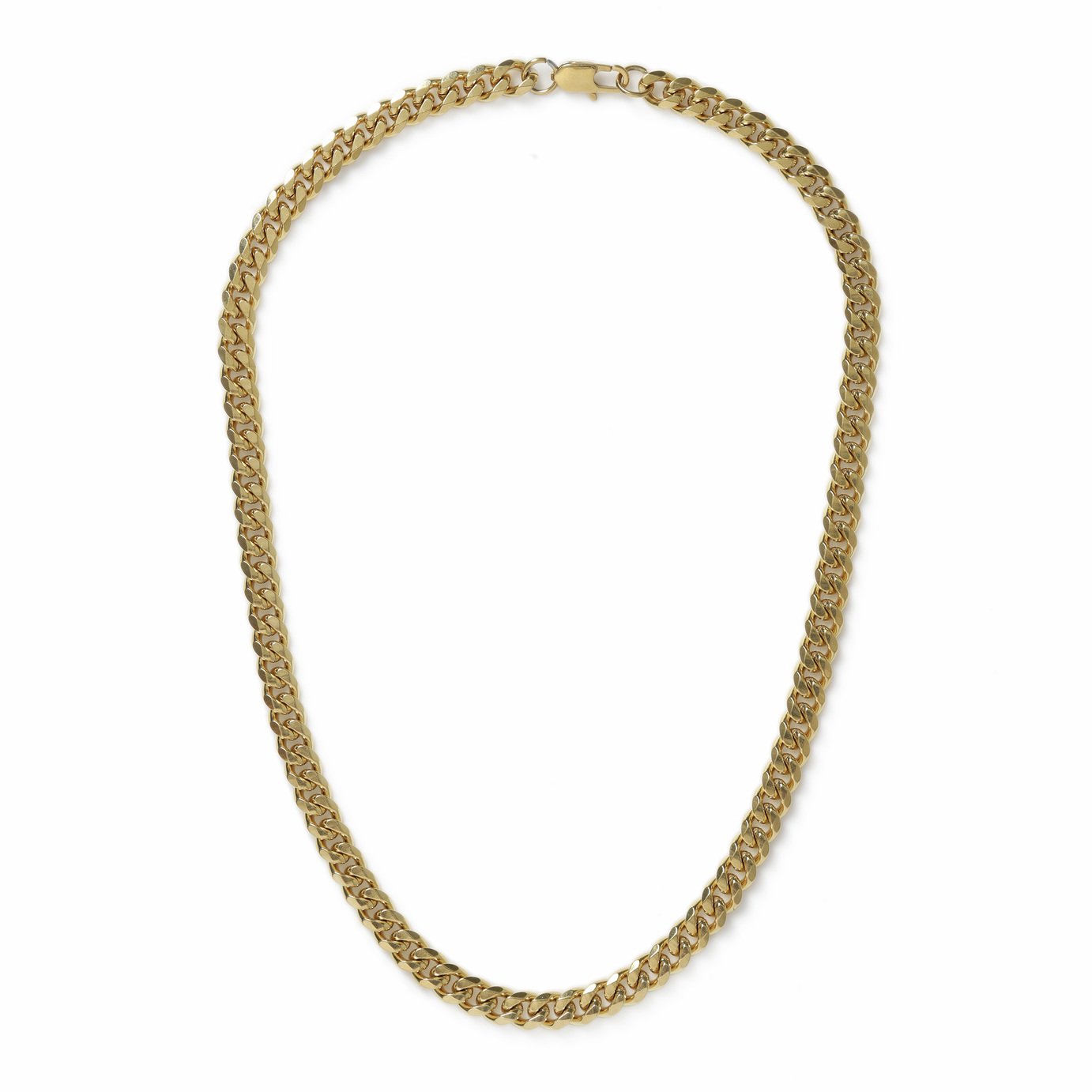 Uncommon Souls Men's Gold Tone Chunky Curb Chain Necklace