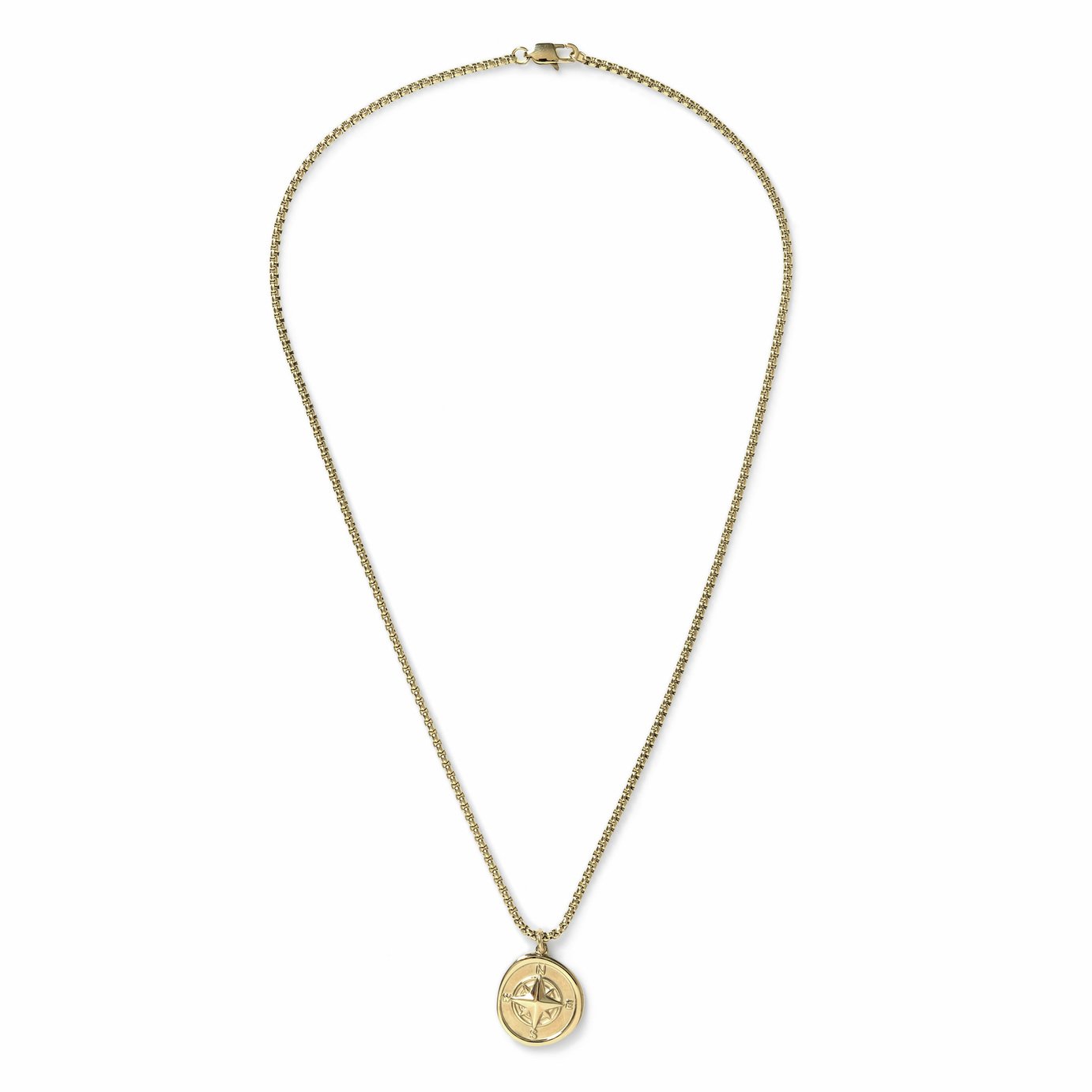 Uncommon Souls Men's Gold Stainless Steel Pendant Necklace