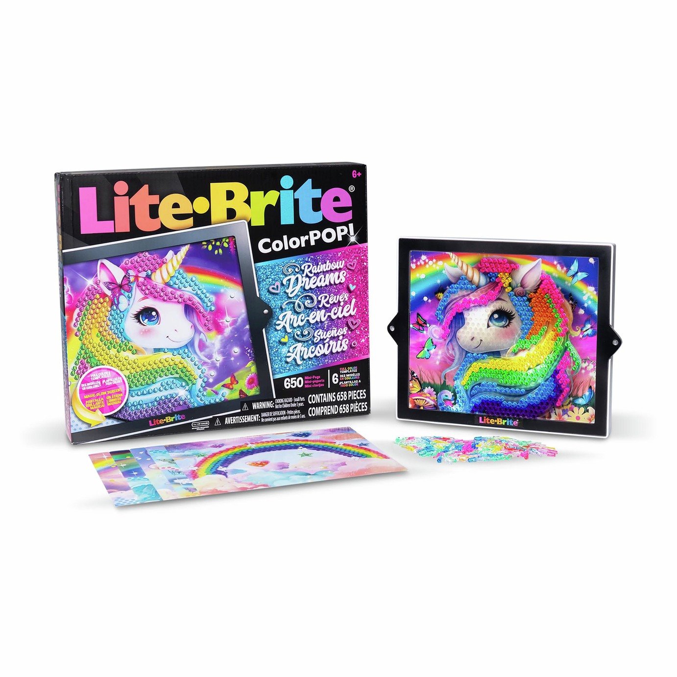 Lite Brite Colorpop Rainbow Activity Toys 