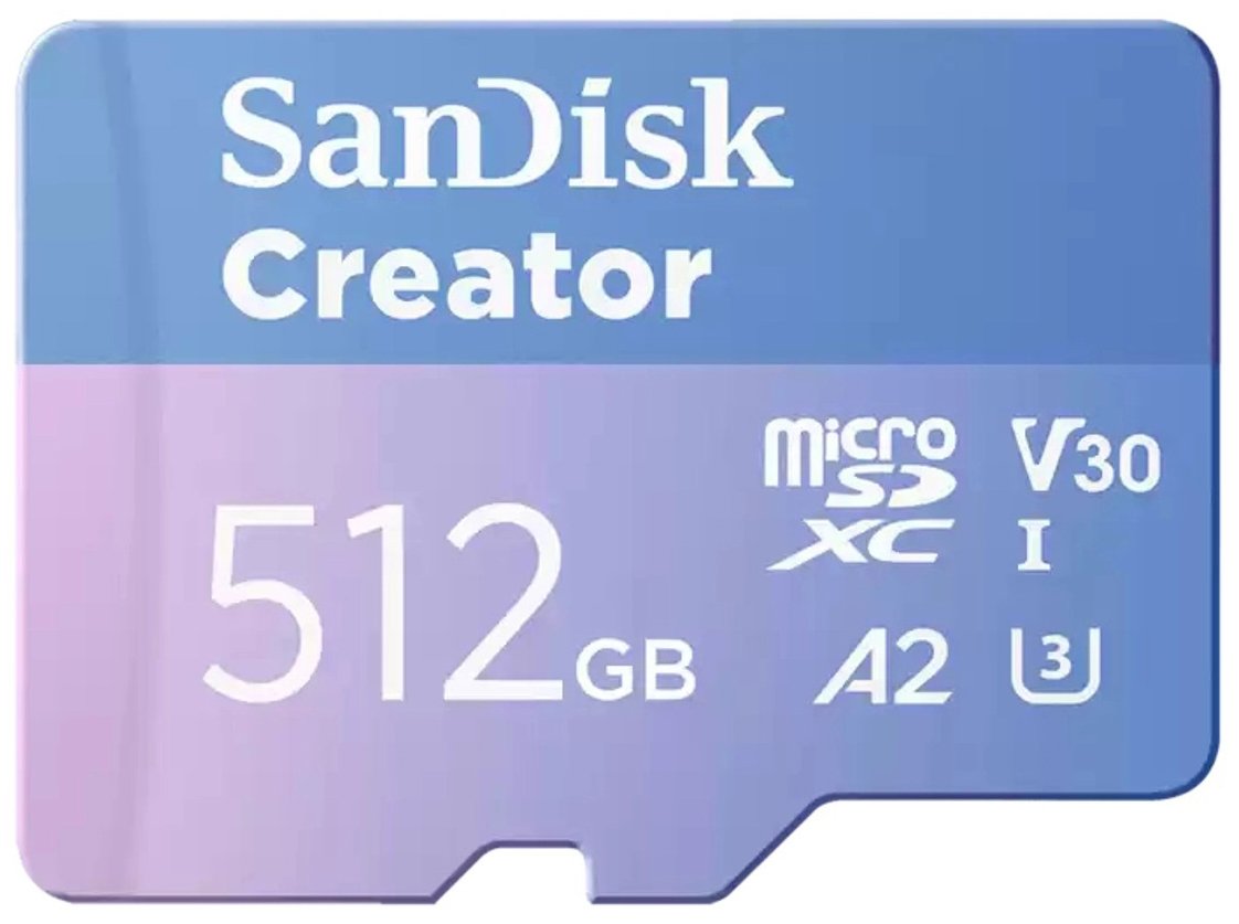 SanDisk Creator 190MBs microSD UHS-I Memory Card - 512GB