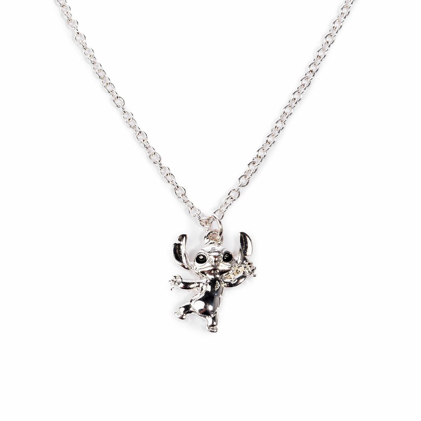 Custard London Disney Stitch Pendant and Flower Earring Set