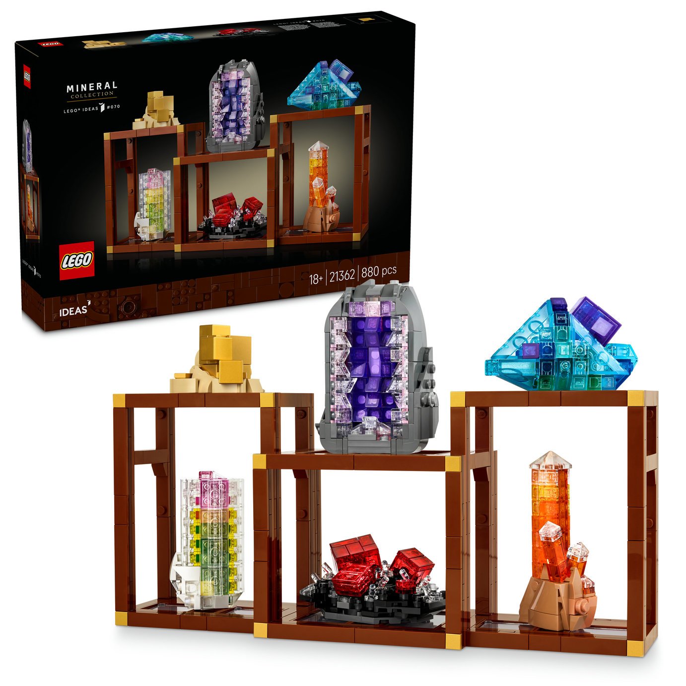 LEGO Ideas Mineral Collection Building Set for Adults 21362