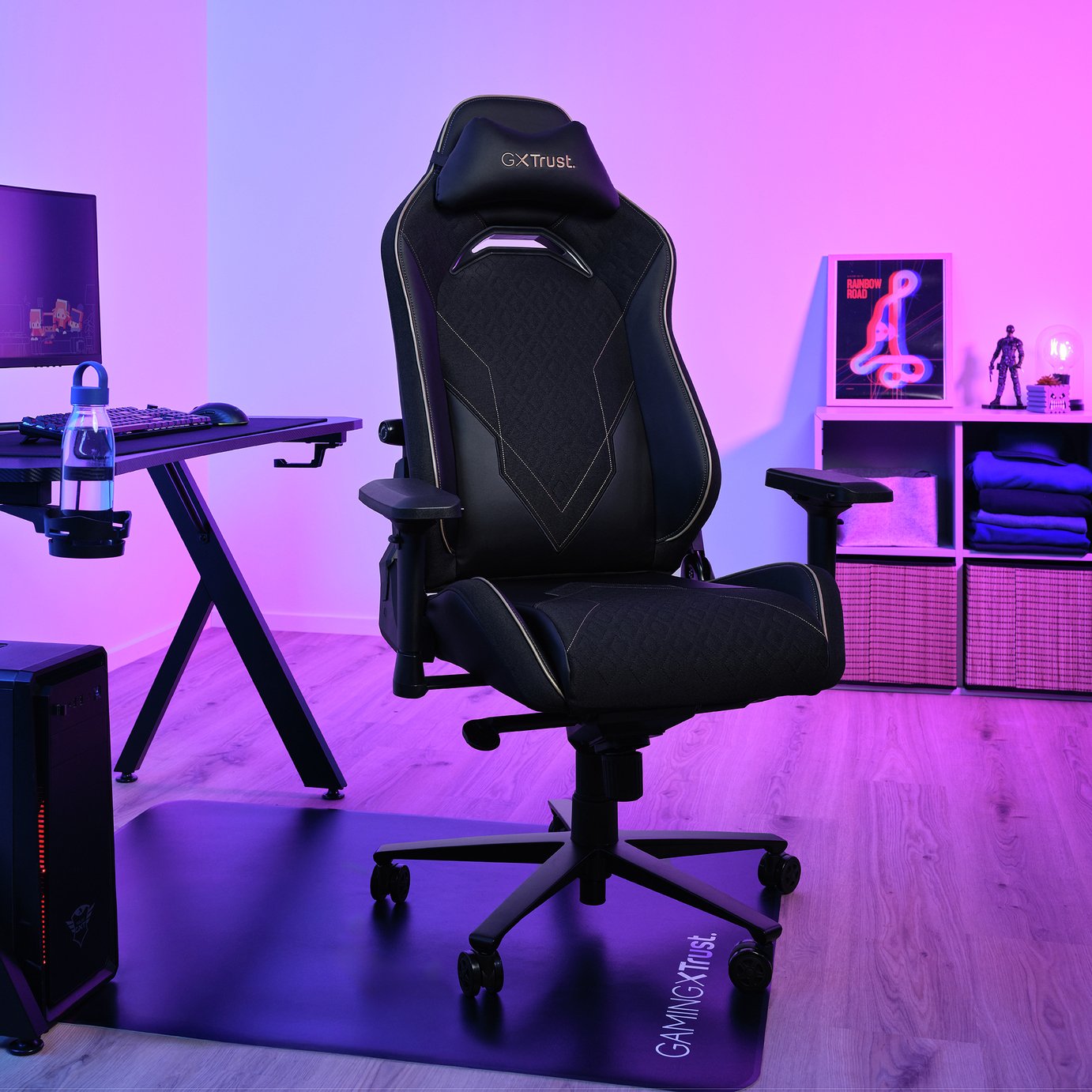 Trust Ruya Pro Gaming Chair - Black and Yellow