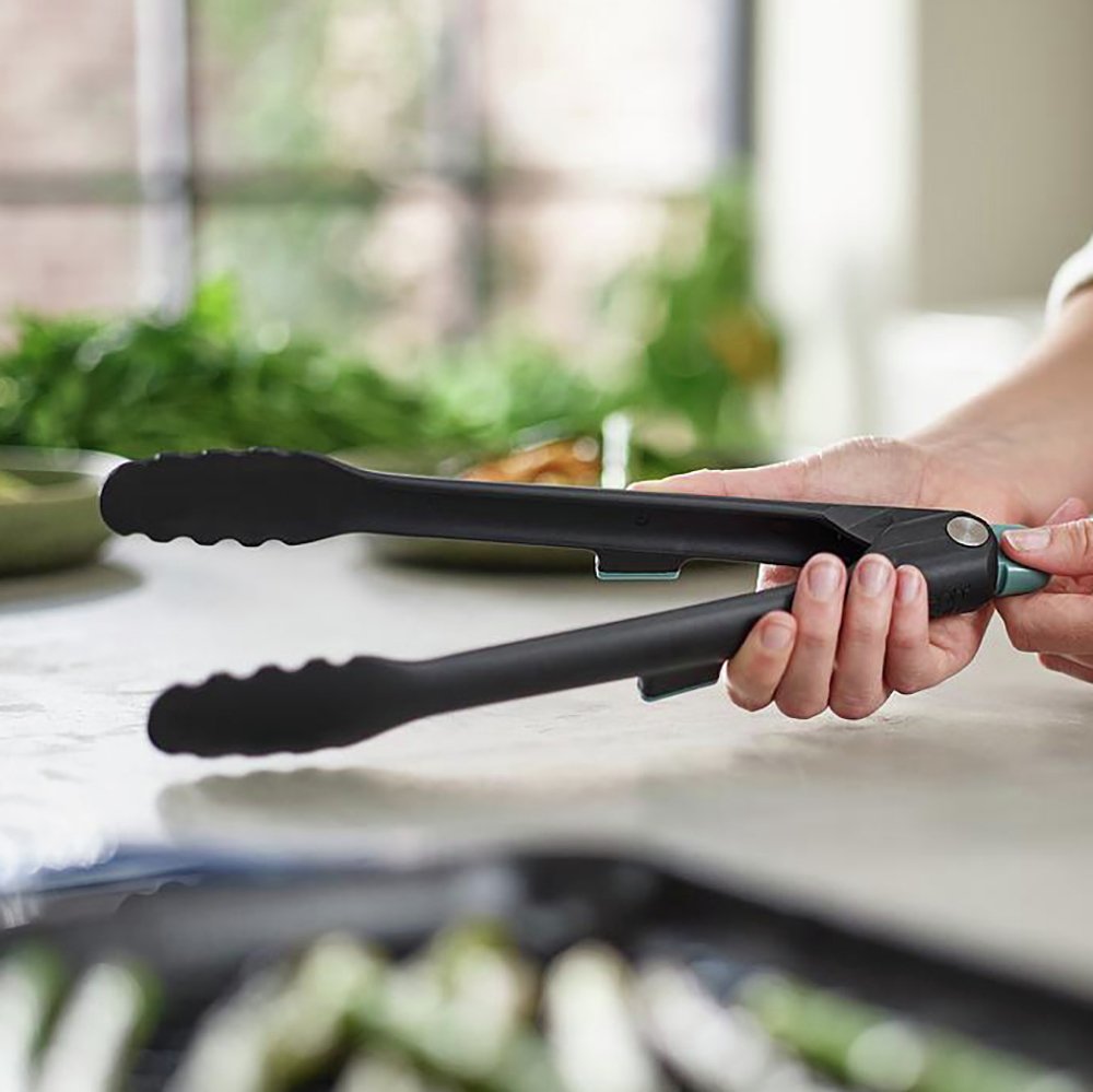 Joseph Joseph Duo Lockable Tongs - Turquoise