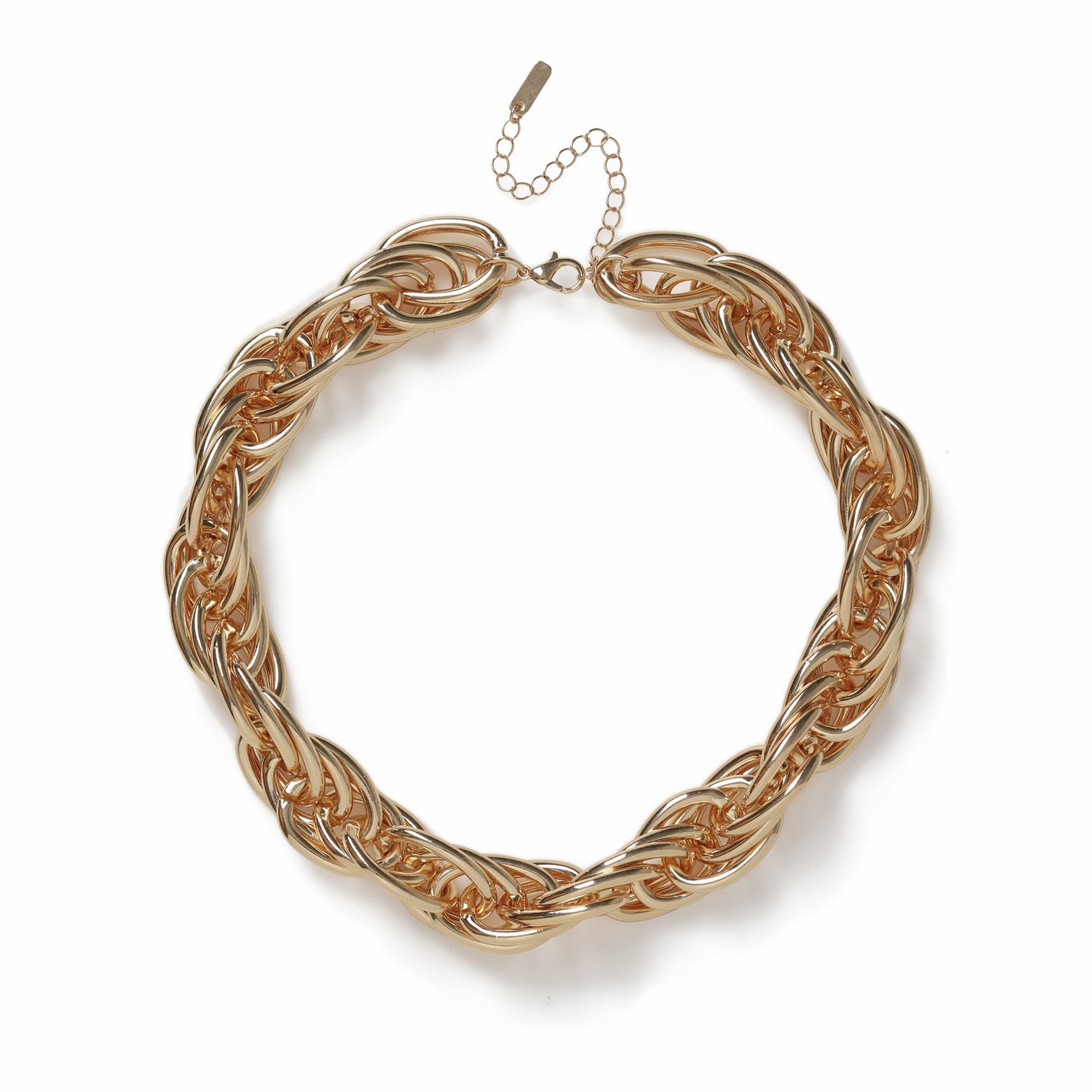 Freedom Gold Chunky Twist Chain Necklace