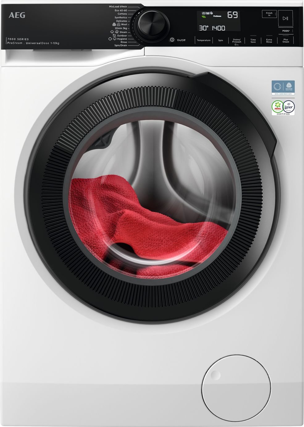 AEG LFSR74144UD 10KG 1400 Spin Washing Machine - White