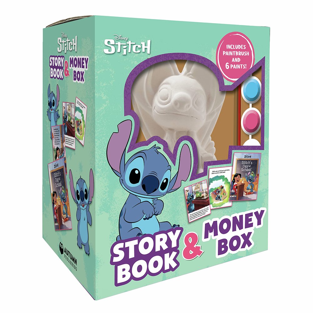 Disney Stitch Story Book and Money Box