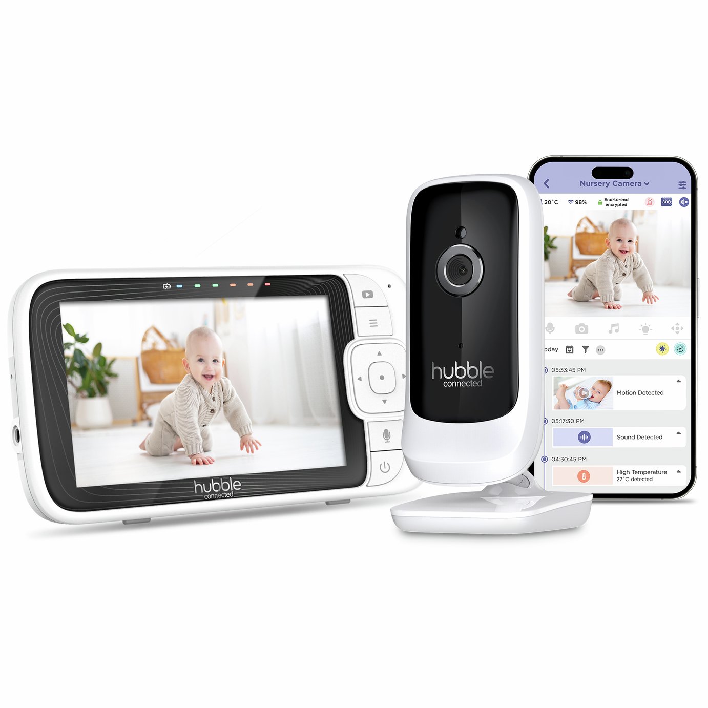 Hubble Pal Connect 5 Inch Smart Baby Monitor