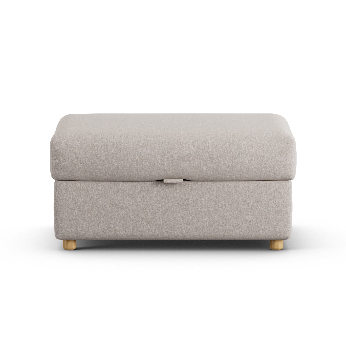 Habitat Holmfirth Fabric Footstool - Stone