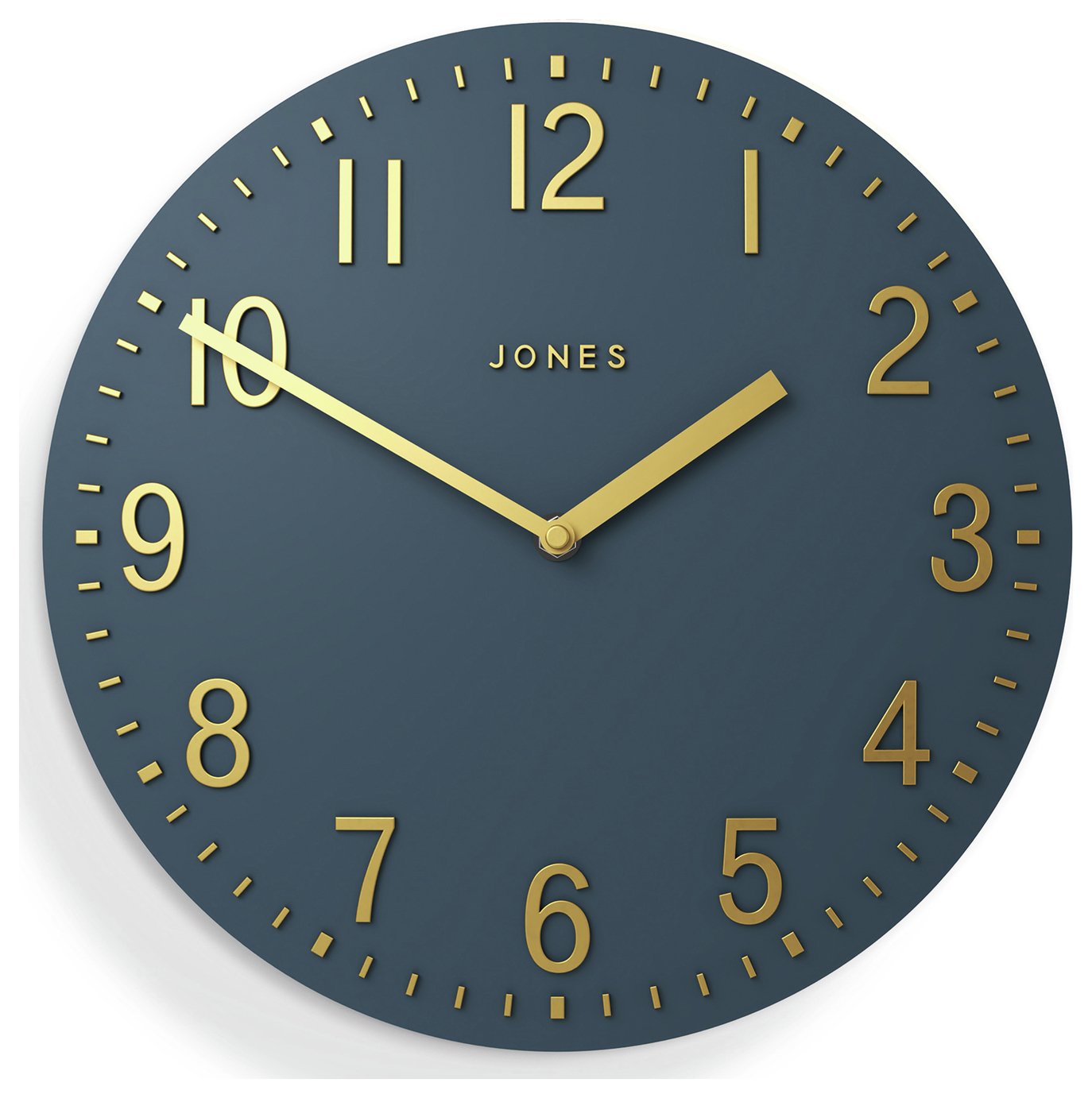 Jones Clocks Theatre Wall Clock - Navy Blue