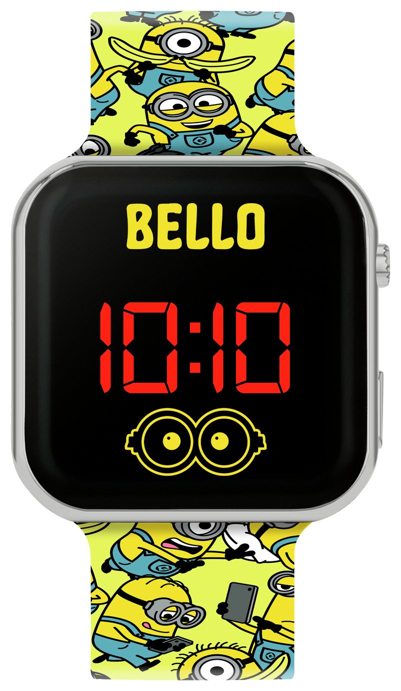 Disney Kids Yellow and Blue Minions Printed Watch