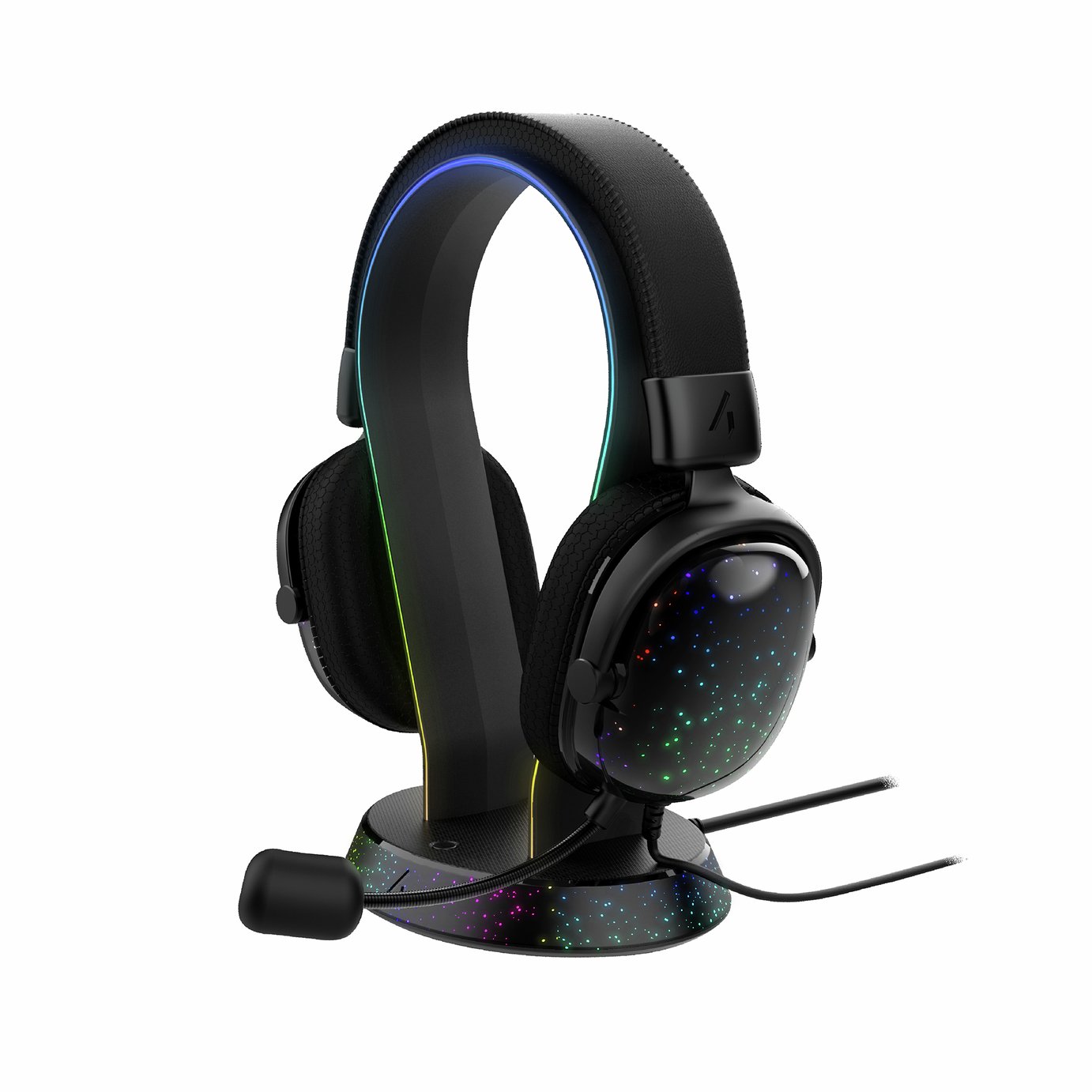 STEALTH Radar Night Sky Light-Up Headset & Stand Bundle