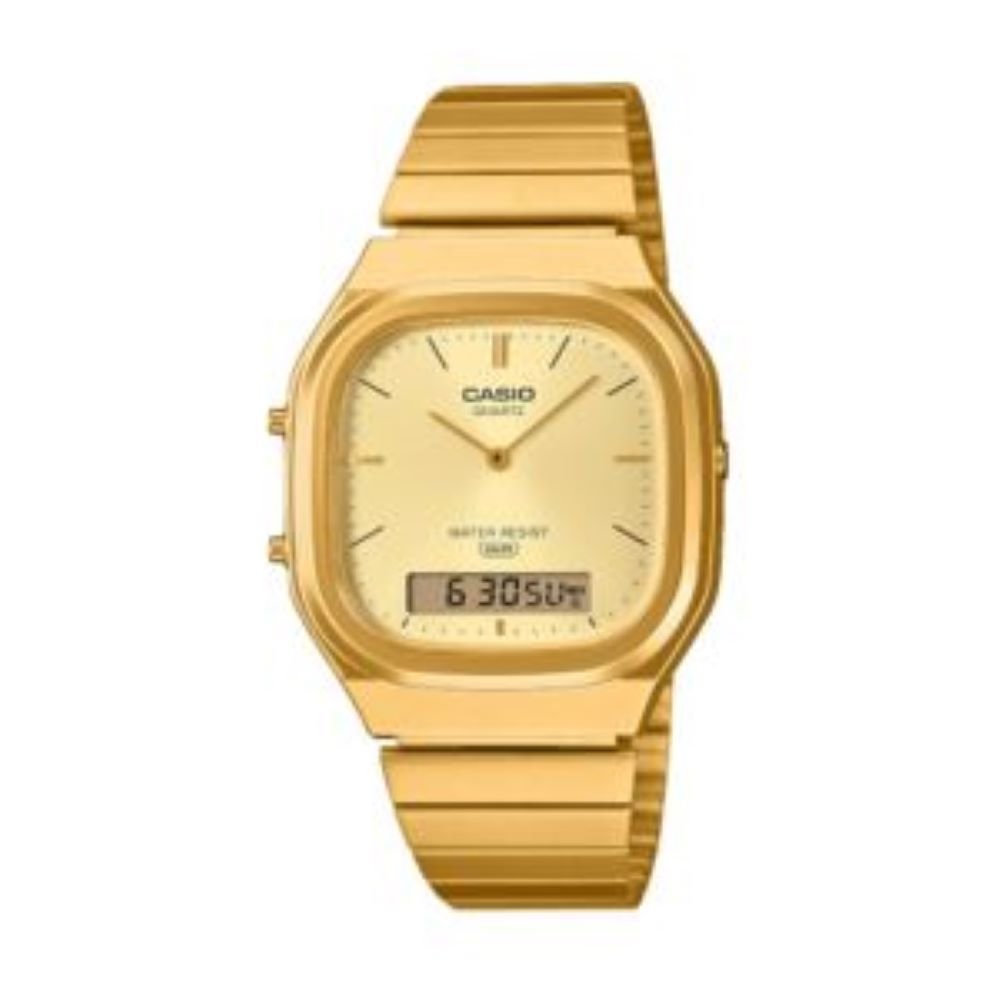 Casio Analogue Gold Stainless Steel Bracelet Watch
