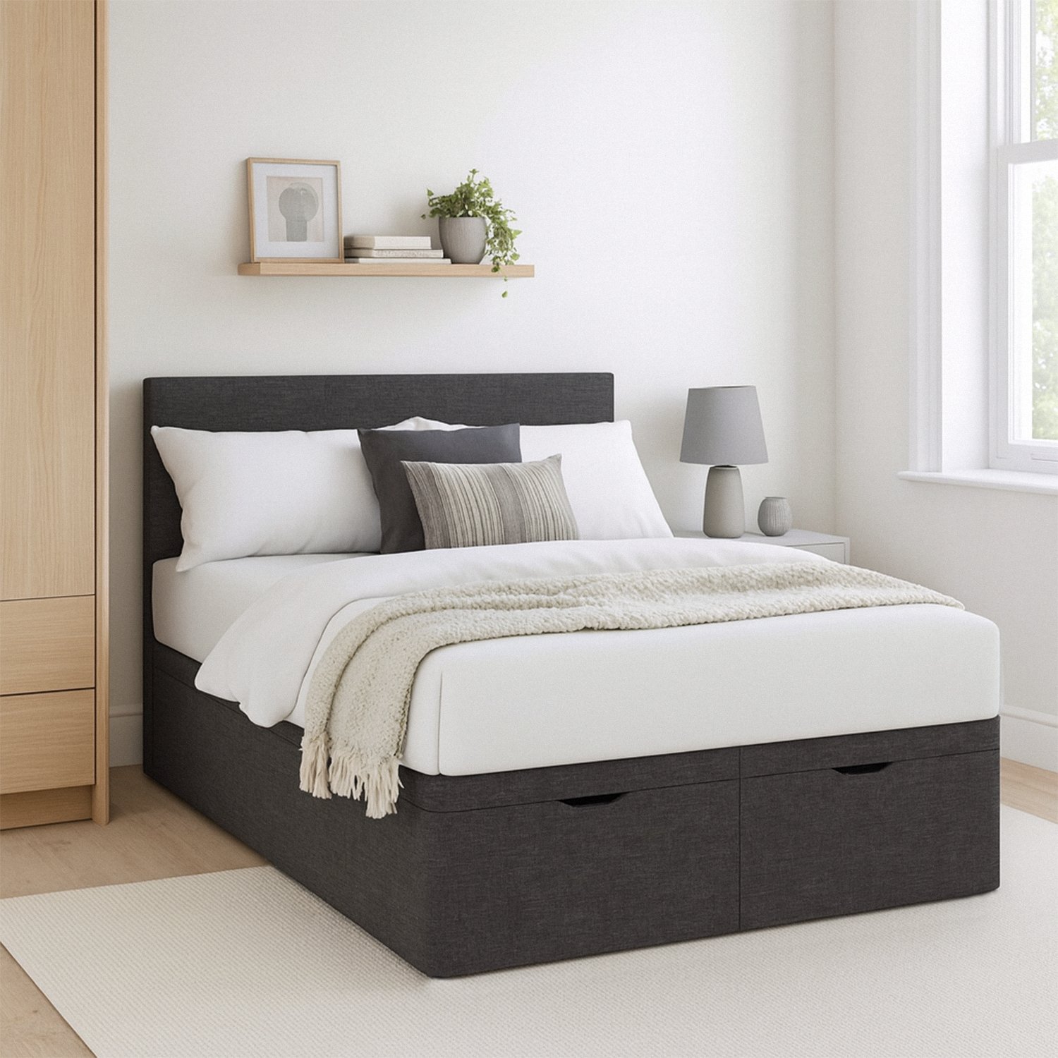 Millbrook Miller Kingsize End Lift Ottoman Bed