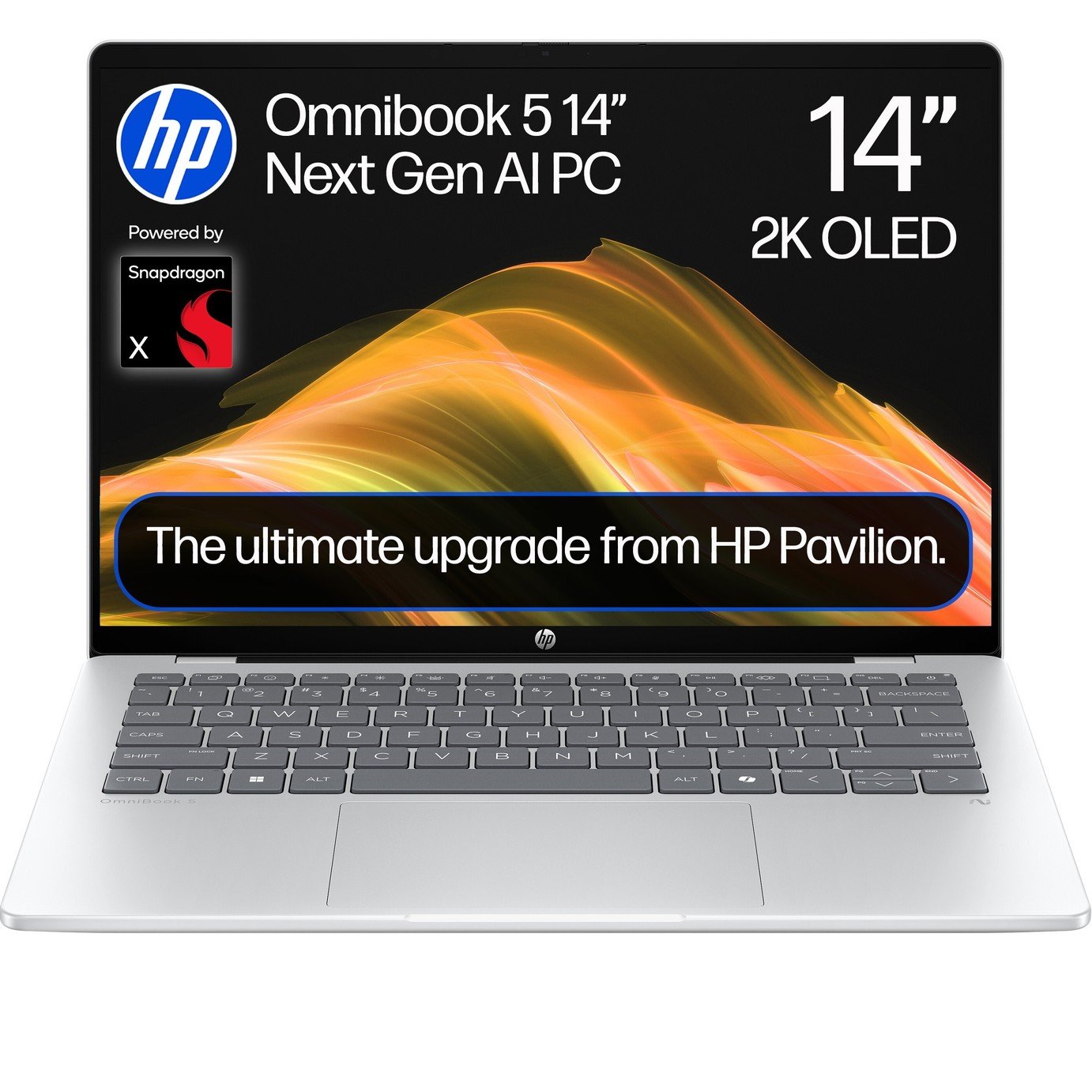 HP Omnibook 5 14in Octa Core 16GB 512GB Laptop - Silver