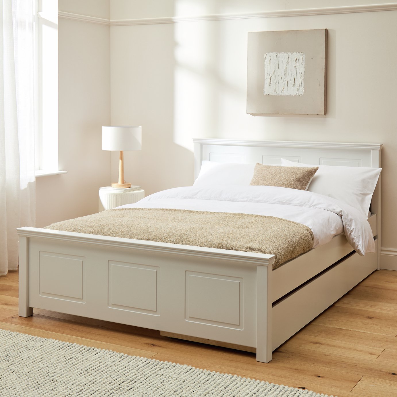 Argos Home Grayson Double with Storage Bed - White