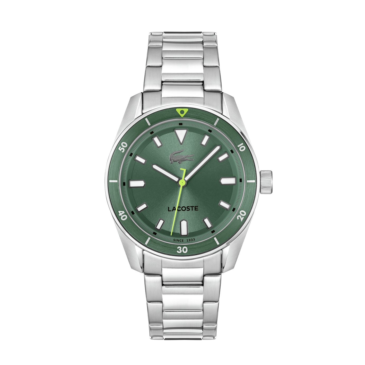 Lacoste Men's Silver Stainless Steel Bracelet Watch