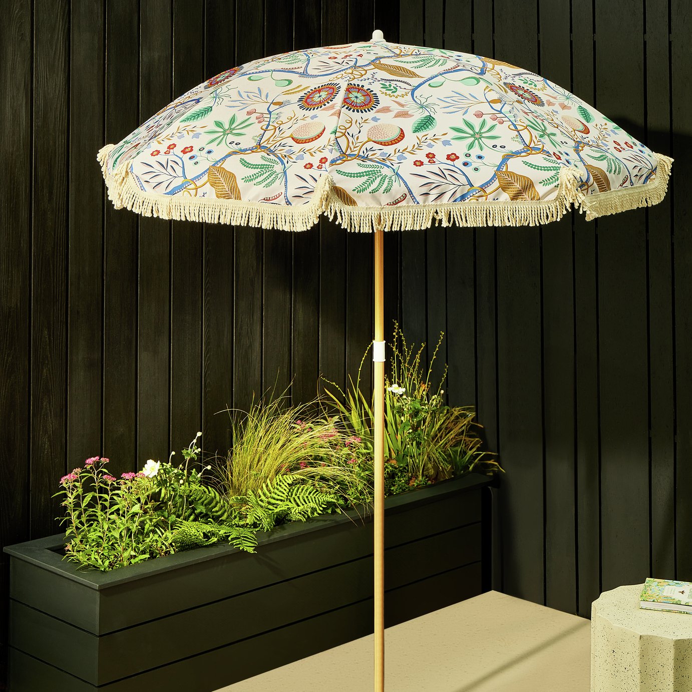 Habitat x Scion 1.6m Garden Parasol - Jackfruit Print
