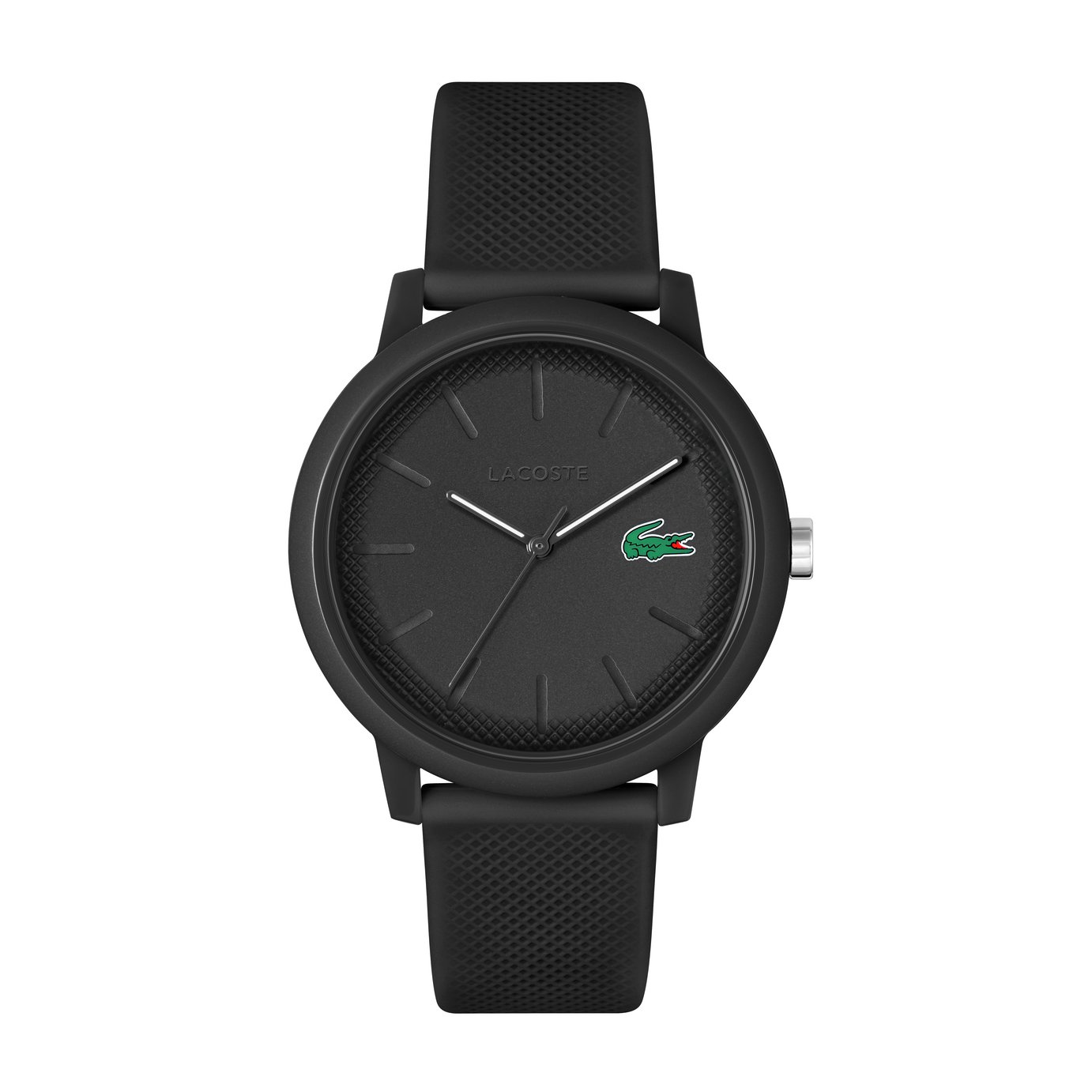 Lacoste Men's Black Silicone Strap Watch