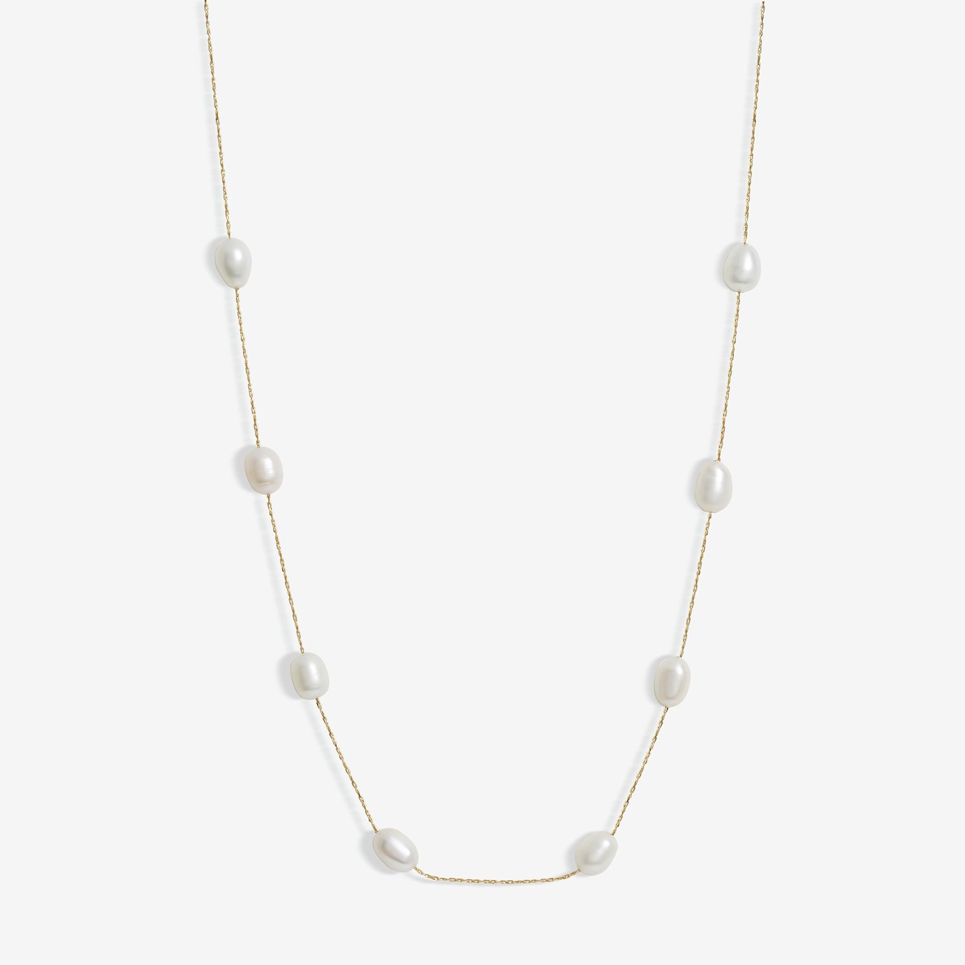 Jon Richard Yellow Fresh Water Pearl Pendant Necklace