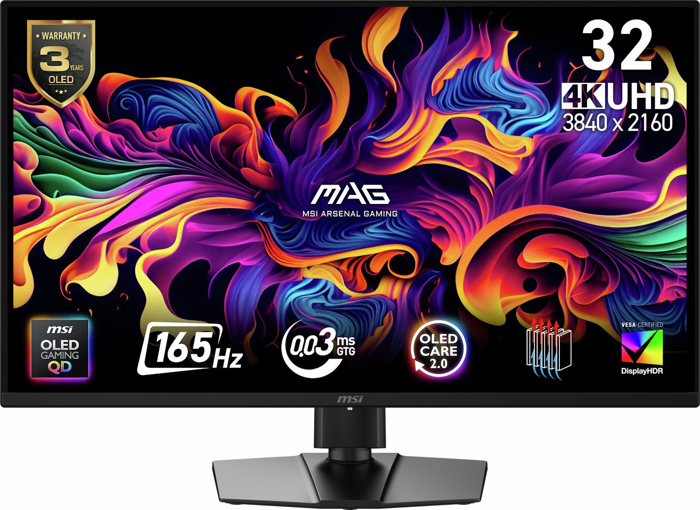 MSI MAG 322UP QD-OLED E16 32 Inch 165Hz 4K Ultra HD Monitor