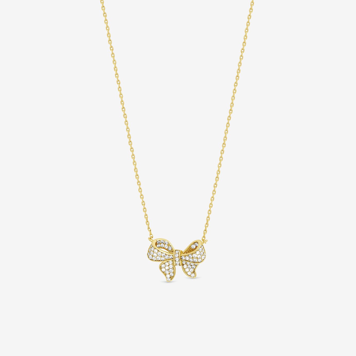 Jon Richard Gold Plate Bow Pendant Necklace