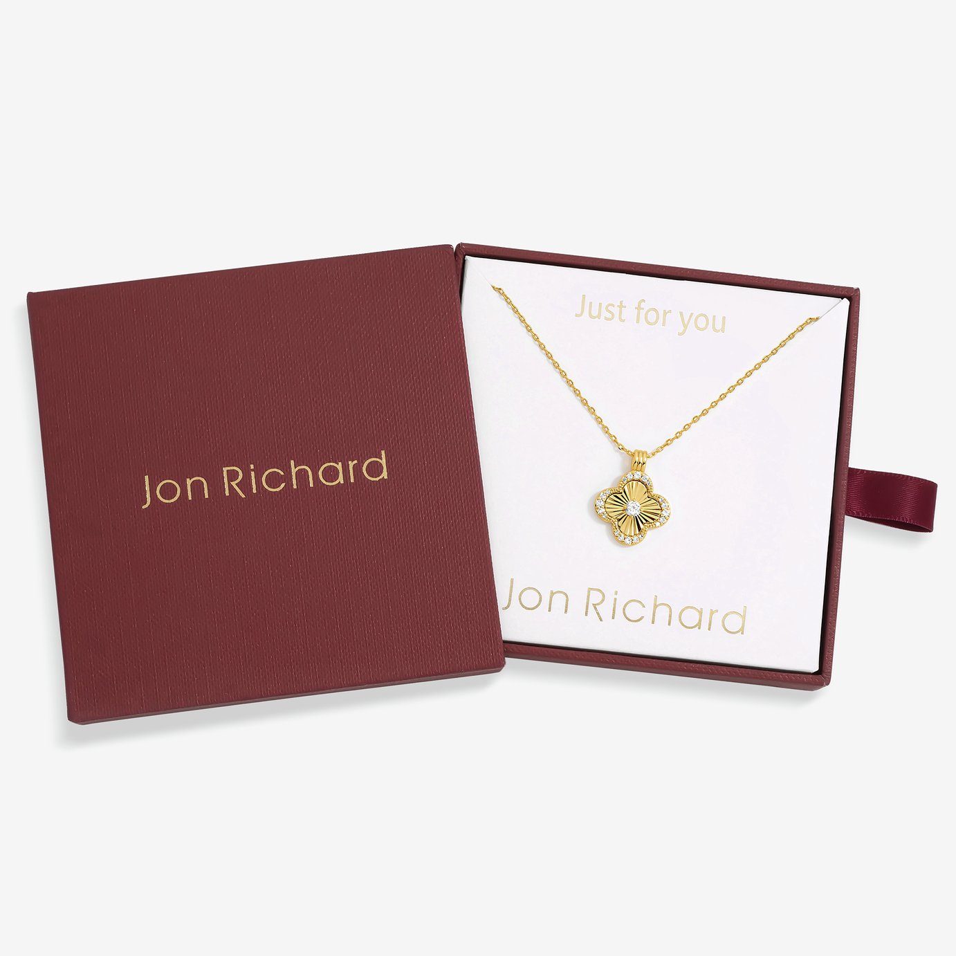 Jon Richard 18k Gold Plated Clover Pendant