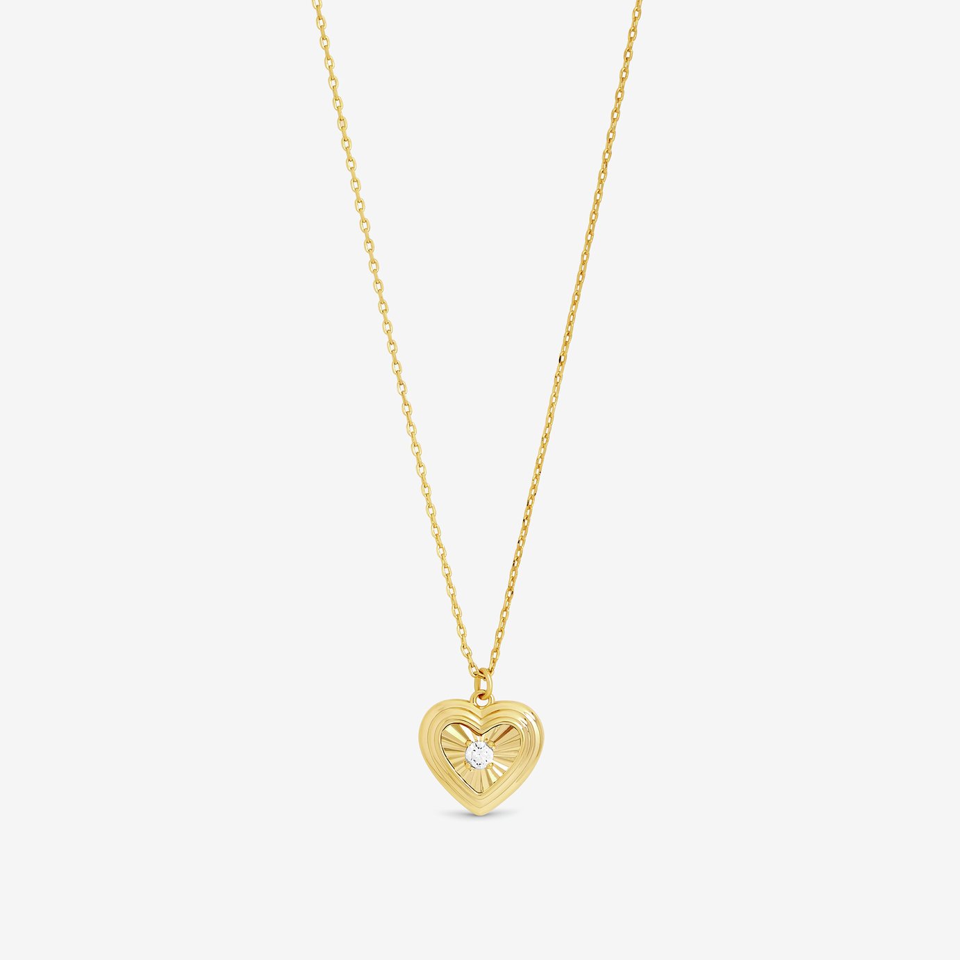 Jon Richard Gold Plated Heart Pendant Necklace