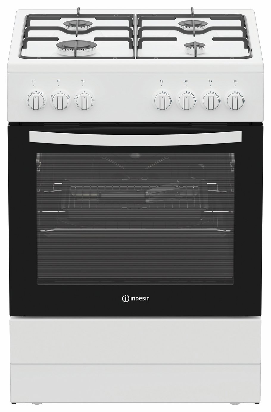 Indesit I6G3PMWUK 60cm Dual Fuel Cooker - White