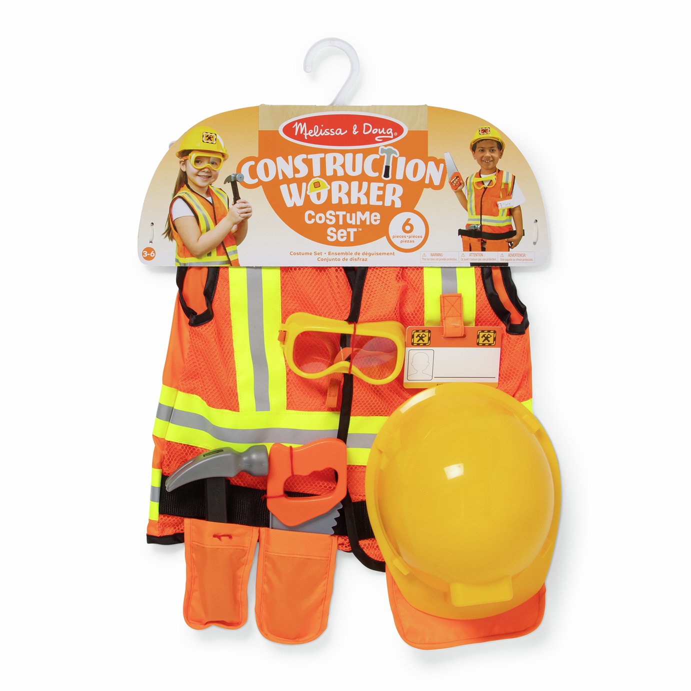 Melissa & Doug Construction Worker Costume Set