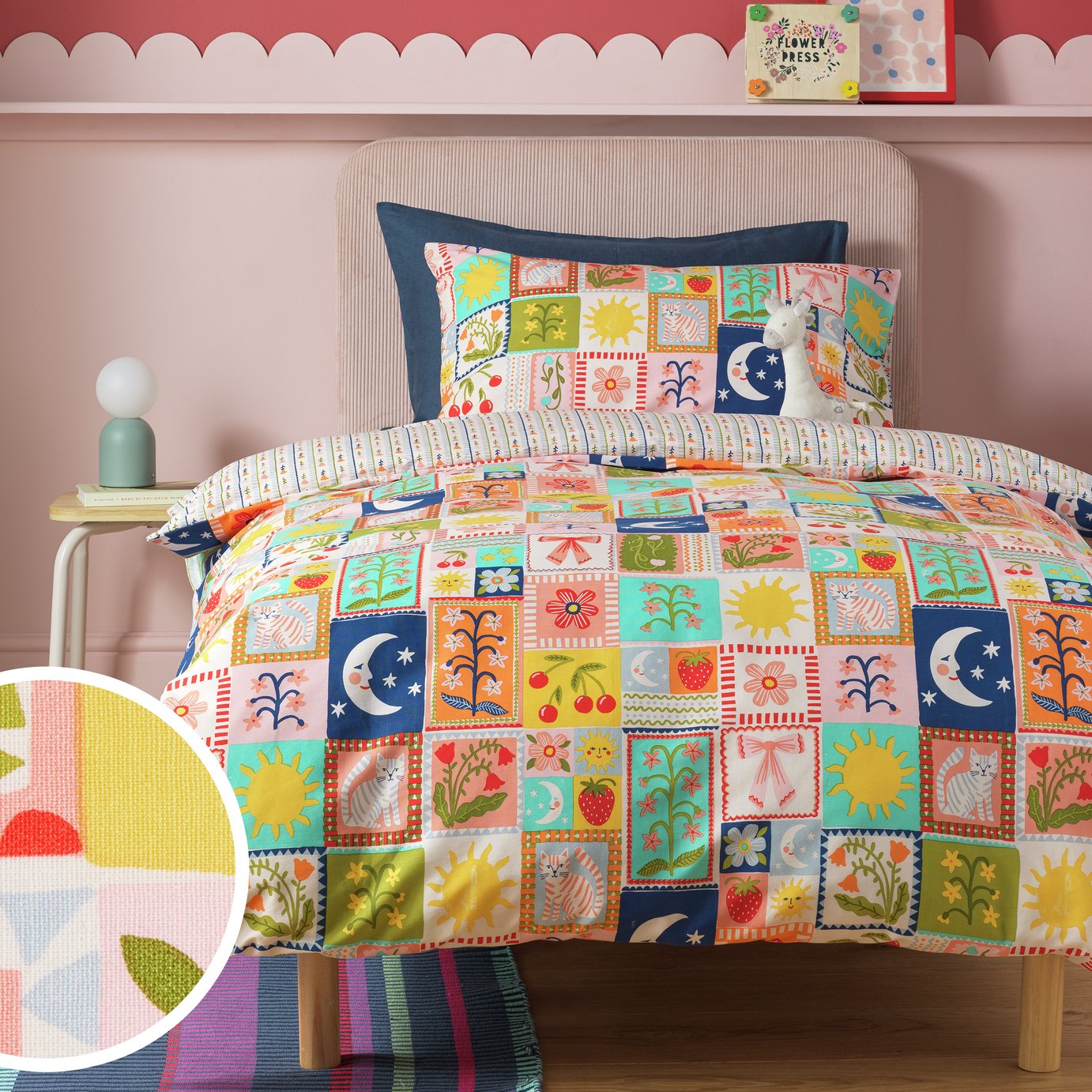 Argos Home Celestial Floral Cream Kids Bedding Set