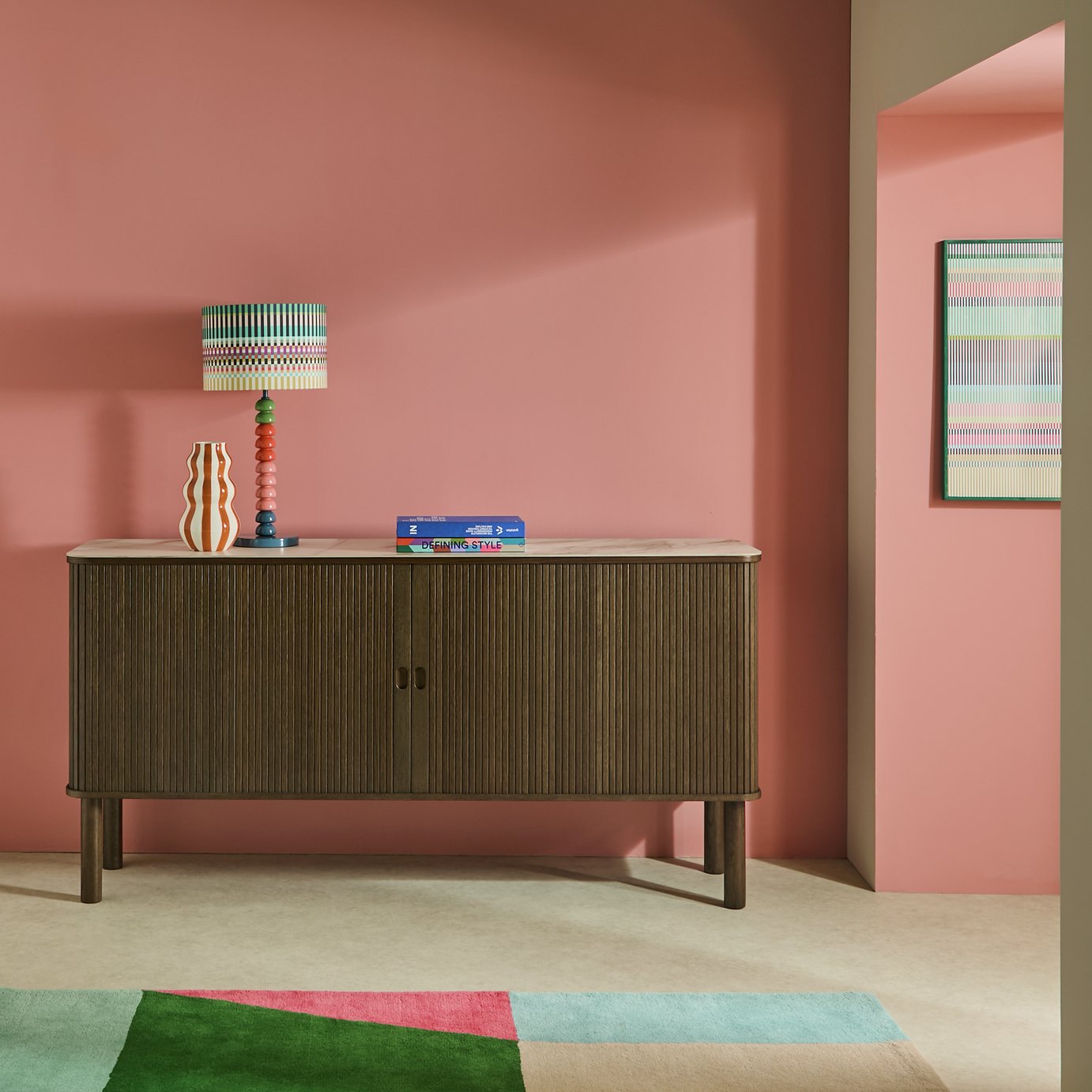 Habitat Lex 2 Door Sideboard - Smoked Natural