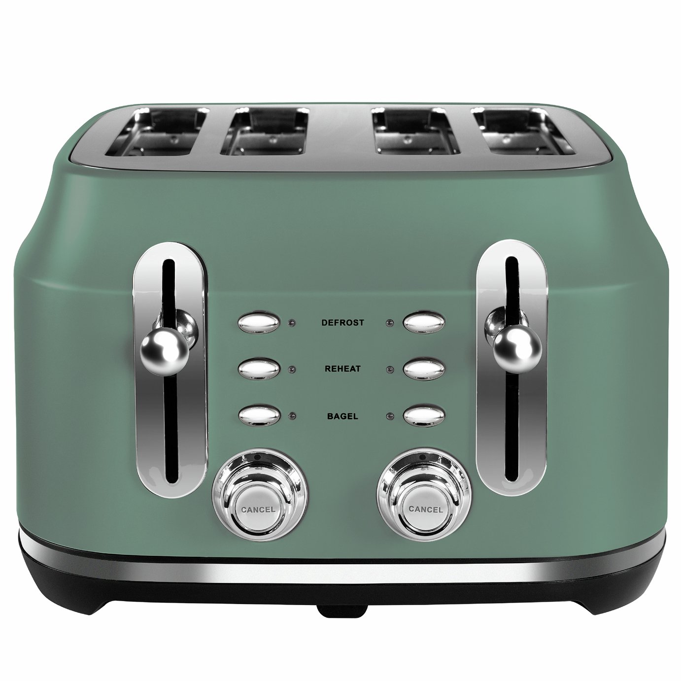 Rangemaster RMCL4S201MG Classic 4Slice Toaster-Mineral Green