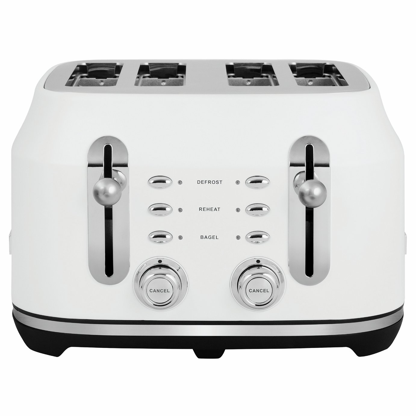 Rangemaster RMCL4S201WH Classic 4 Slice Toaster - White