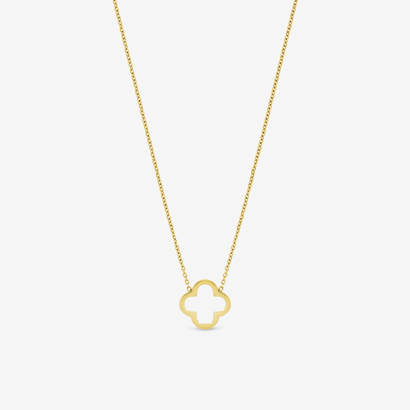 Jon Richard Waterproof Stainless Steel Plated Clover Pendant