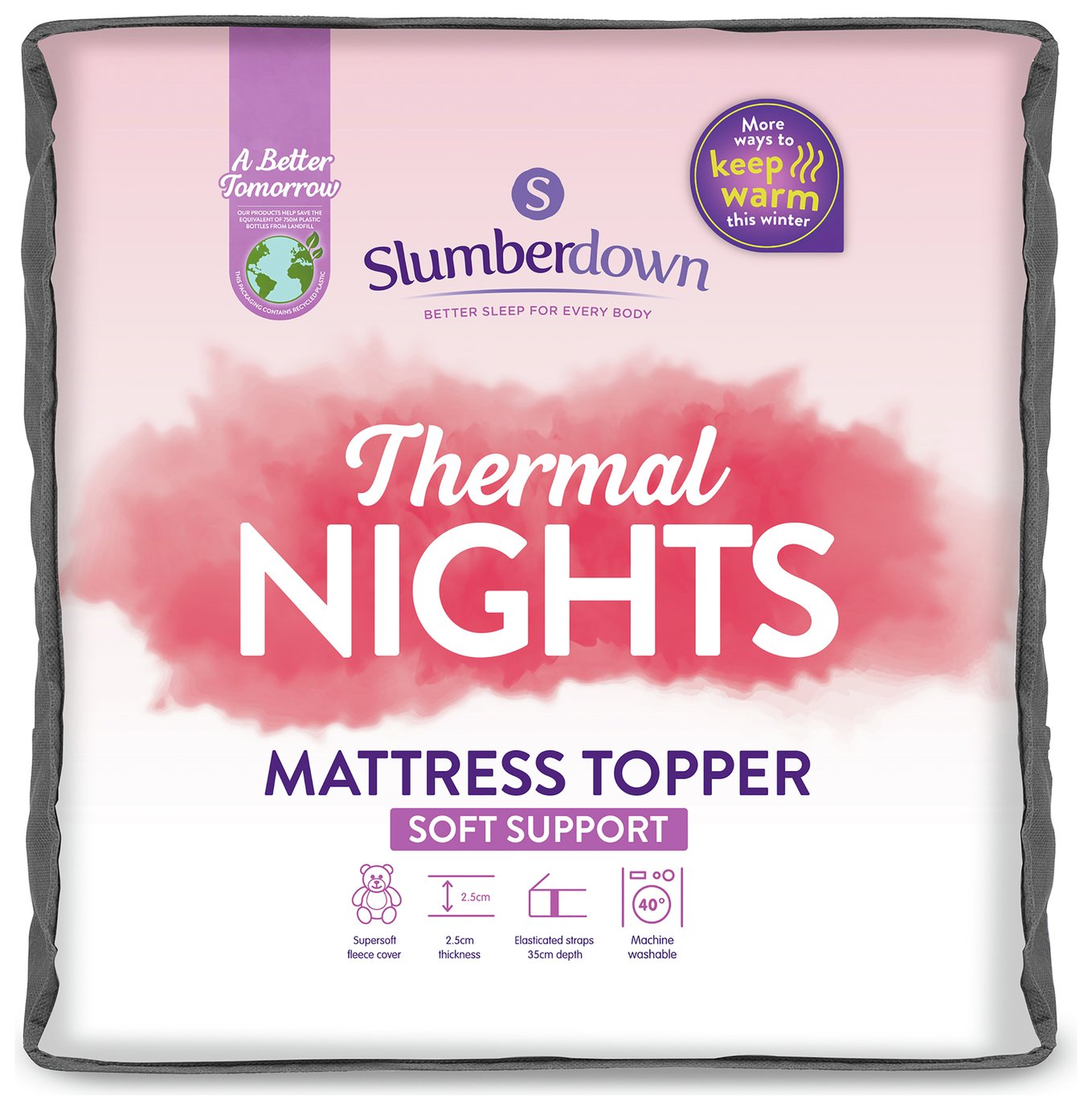 Slumberdown Thermal Nights Fleece Mattress Topper