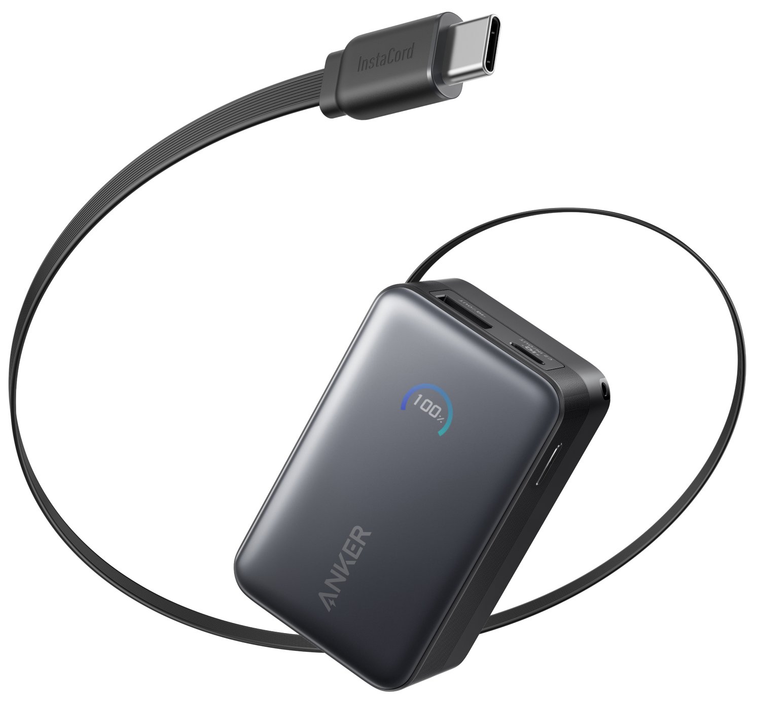 Anker 10000mAh 45W Nano Power Bank with Built-In USB-C Cable