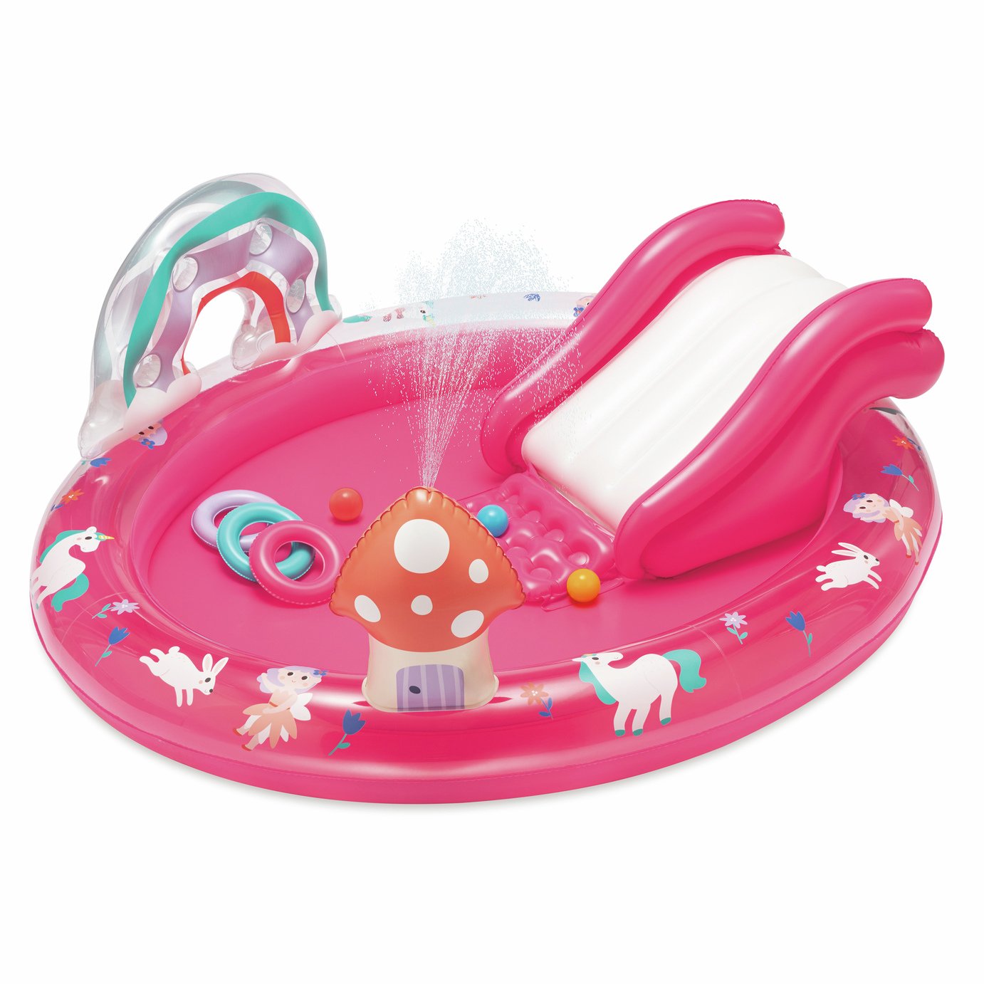 Chad Valley Unicorn & Rainbow Paddling Pool 97L