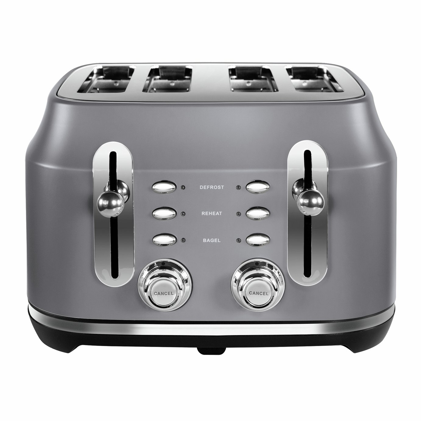 Rangemaster RMCL4S201GY Classic 4 Slice Toaster - Grey