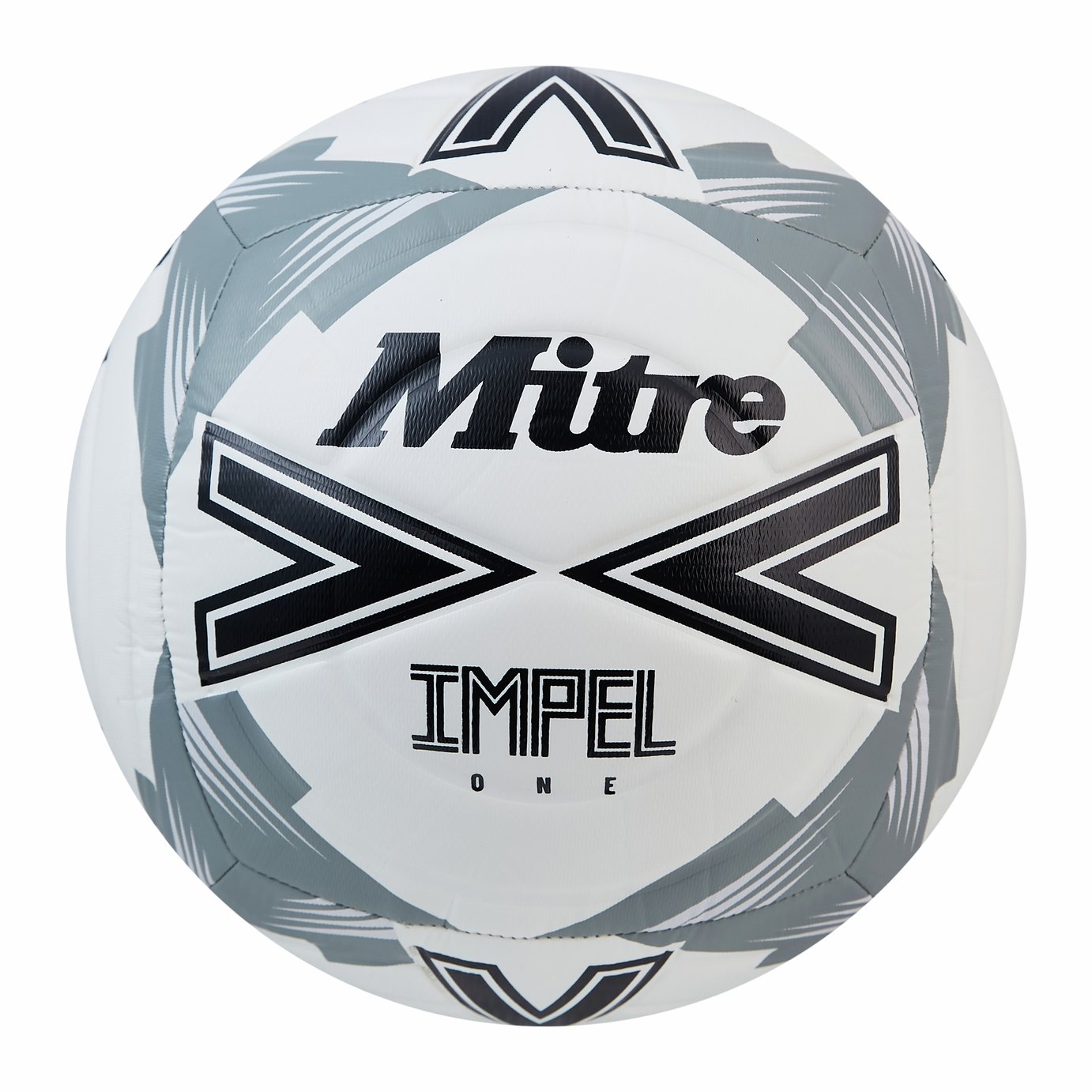 Mitre Impel One Size 5 Football - Grey/White
