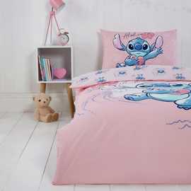Disney Lilo & Stitch Pink Kids Bedding Set