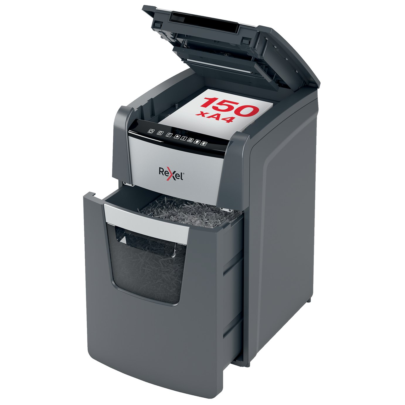 Rexel Optimum AutoFeed+ 150X 44L P4 Cross Cut Shredder