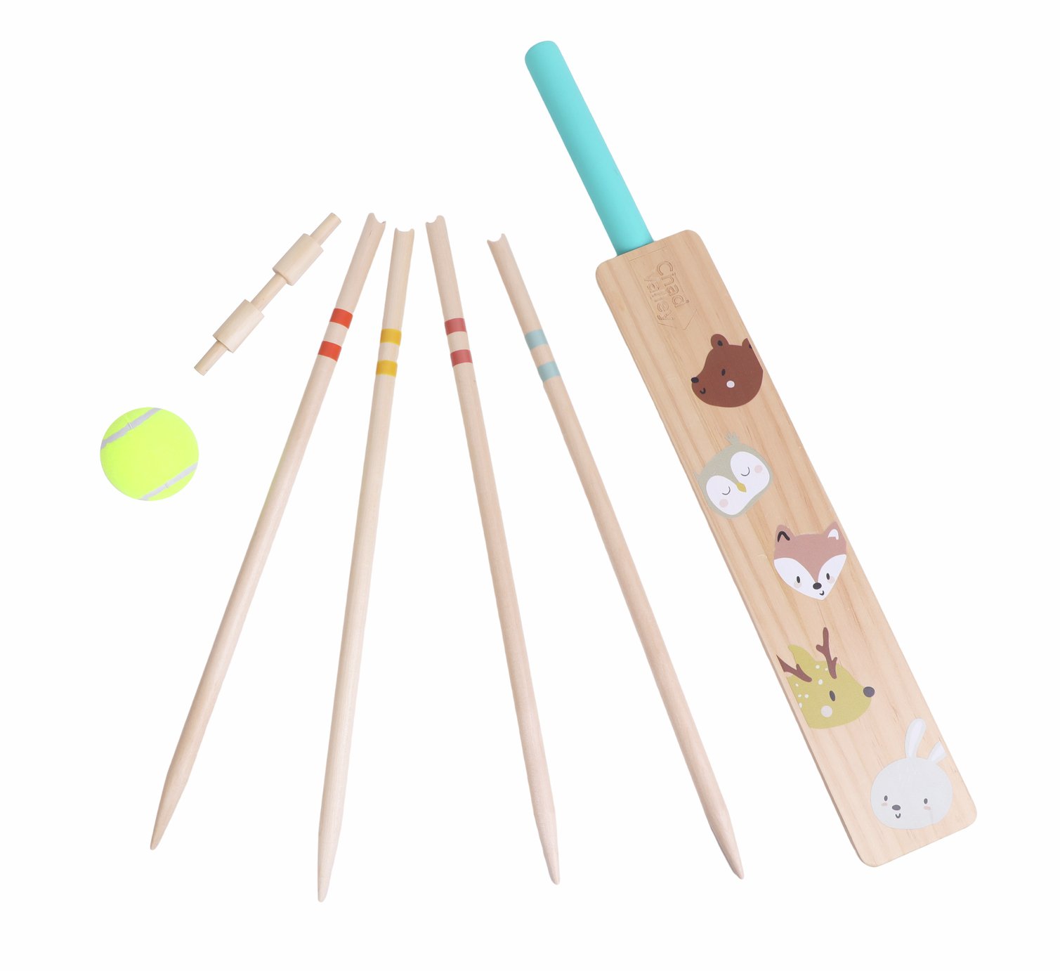 Chad Valley Wooden Kids Cricket Set 