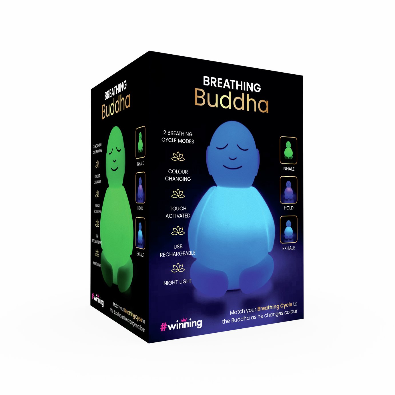 Menkind Colour Changing Buddha Lamp
