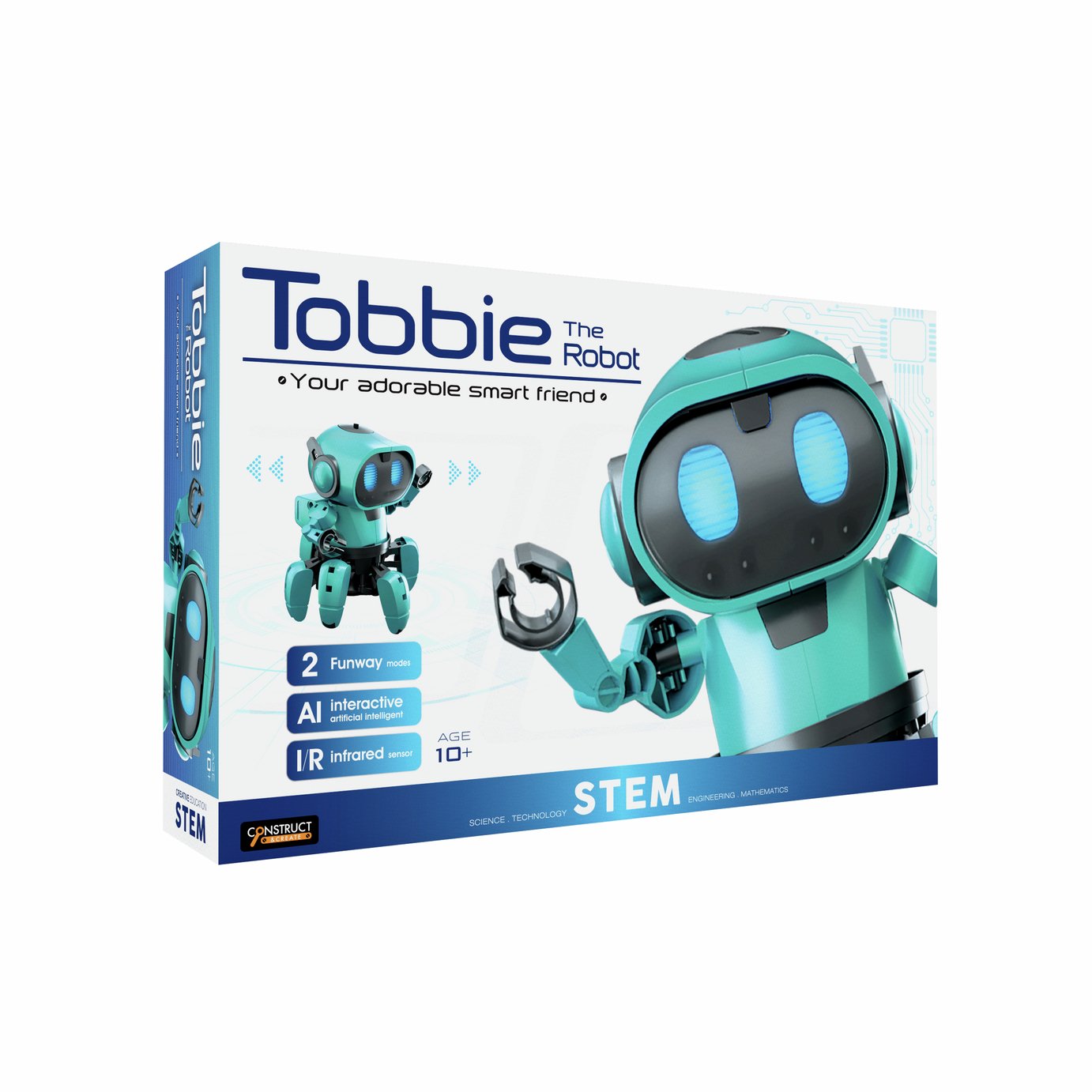 Menkind Tobbie the Self-Guiding Ai Robot Blue