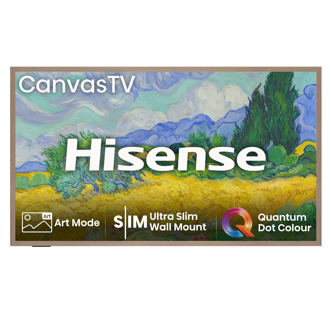 Hisense 65 Inch 65S7NQTUK Smart 4K HDR QLED Canvas Freely TV