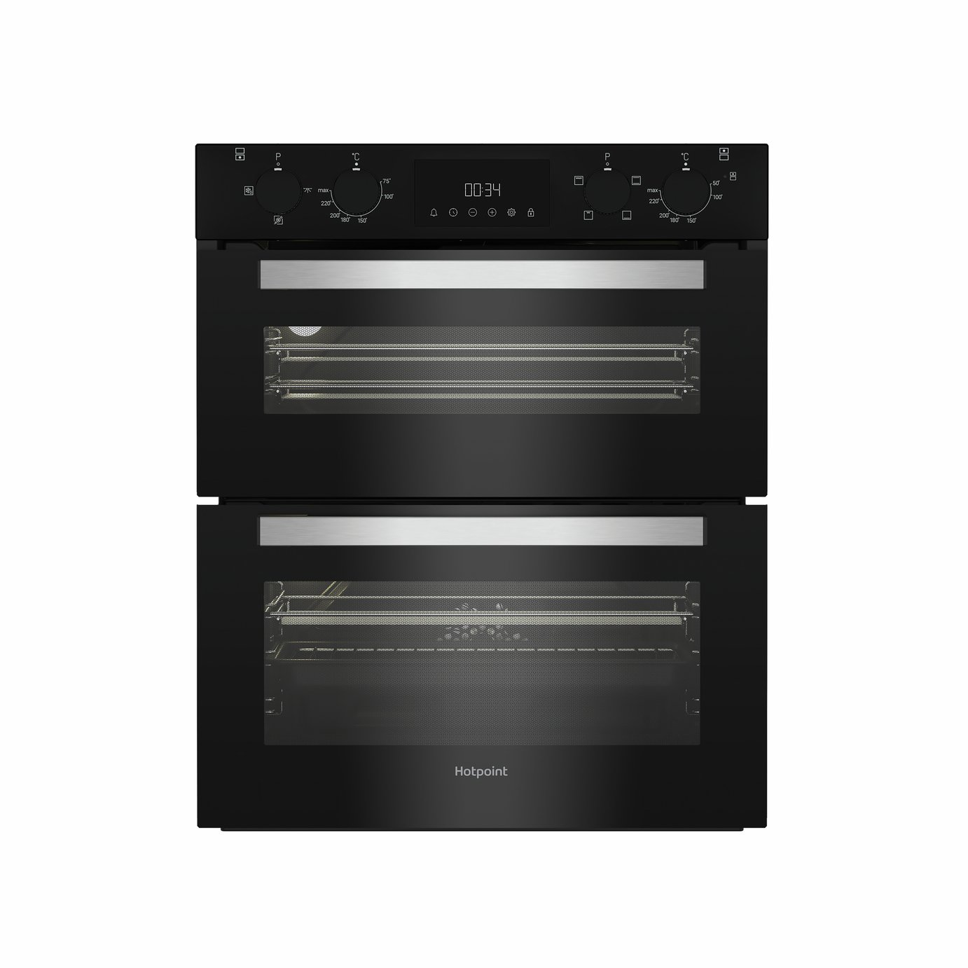 Hotpoint DUH10DB Built Under Double Electric Oven - Black
